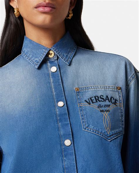 chemise ajustée place versace|Versace Chemises, Chemisiers et Hauts Femme .